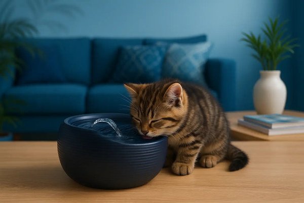 Fontaine à eau céramique pour chat : un must pour sa santé !